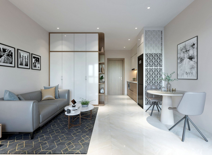 Cho thuê CC Home City Trung Kính căn 2PN full nội thất giá 14,5tr