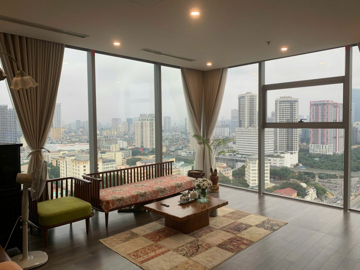 Cho thuê giá cực rẻ The Nine – Căn góc Full kính Đông Nam 106m², 3PN full đồ đẹp, 27 triệu/tháng